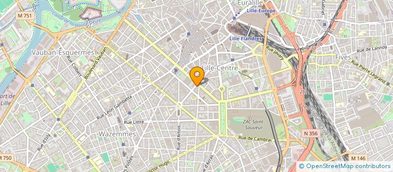 localisation de l'entreprise RCNS RESEAU COMMERCIAL NORD SUD à LILLE