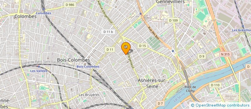 localisation de l'entreprise RCO ACTIVE  ASNIERES-SUR-SEINE