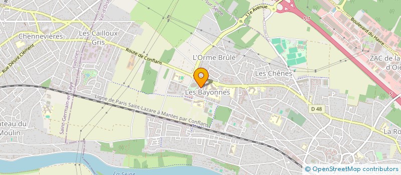 localisation de l'entreprise RCOLLAB  HERBLAY-SUR-SEINE