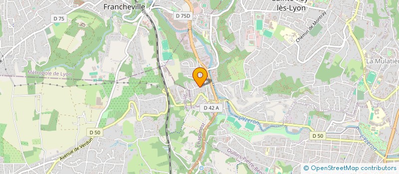 localisation de l'entreprise RCOM à SAINTE-FOY-LES-LYON