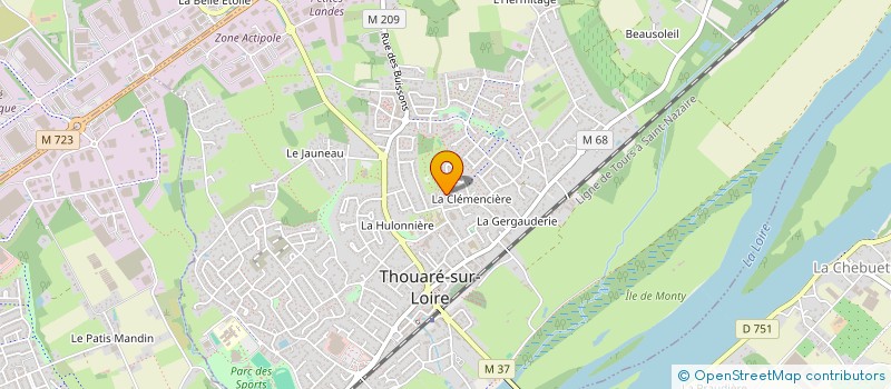 localisation de l'entreprise RCP AGENCEMENT à THOUARE-SUR-LOIRE