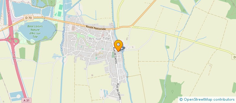 localisation de l'entreprise RCP PERKASSA  ARC-SUR-TILLE