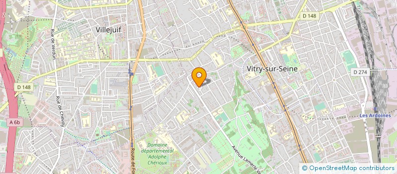 localisation de l'entreprise RCP RENOV ISOL à VITRY-SUR-SEINE