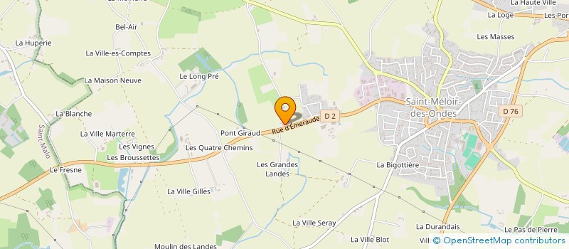 localisation de l'entreprise RCP STUDIO  SAINT-MELOIR-DES-ONDES