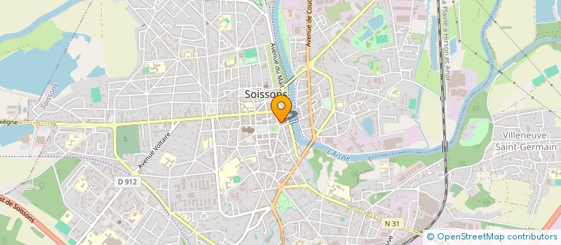 localisation de l'entreprise RCPBEB à SOISSONS