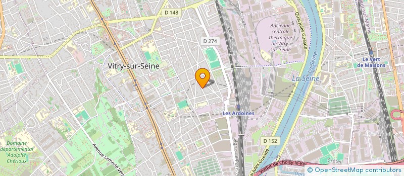 localisation de l'entreprise RCPC à VITRY-SUR-SEINE