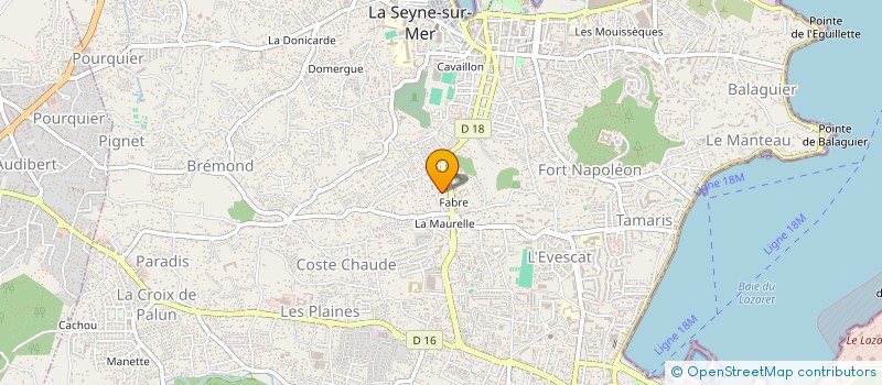 localisation de l'entreprise RCPE à LA SEYNE-SUR-MER