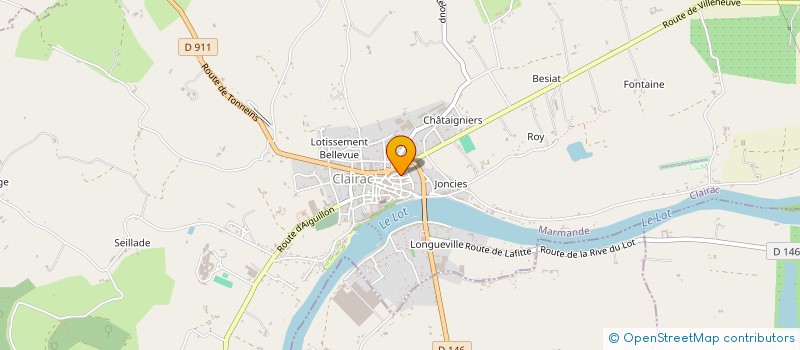 localisation de l'entreprise RCPJ.FR à CLAIRAC
