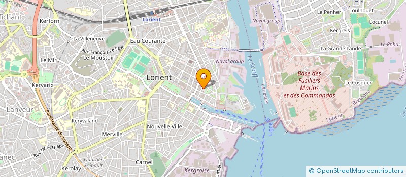 localisation de l'entreprise RCR  LORIENT