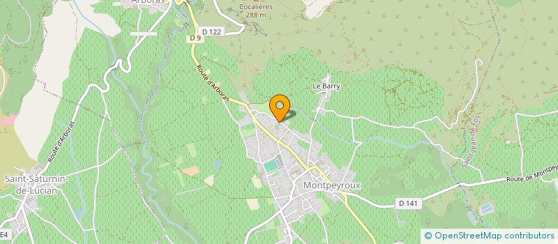 localisation de l'entreprise RCR à MONTPEYROUX
