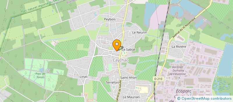localisation de l'entreprise RCR BATIMENT à BLANQUEFORT