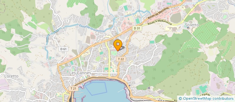 localisation de l'entreprise RCR CONSEIL PRO 2A  AJACCIO