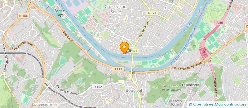localisation de l'entreprise RCR DEVELOPPEMENT à CROISSY-SUR-SEINE