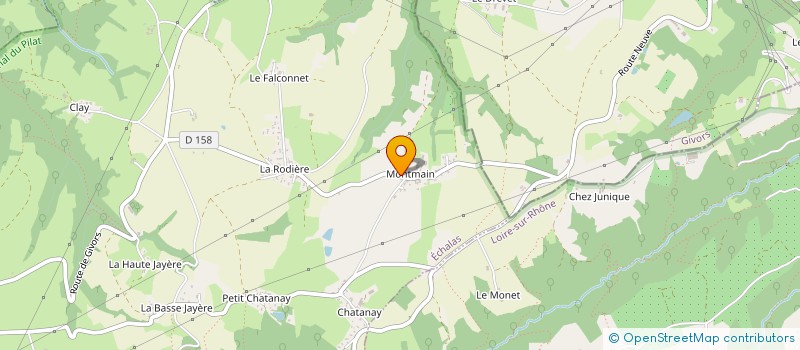 localisation de l'entreprise RCR INVEST  ECHALAS