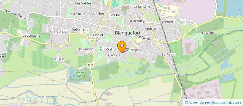 localisation de l'entreprise RCRP à BLANQUEFORT