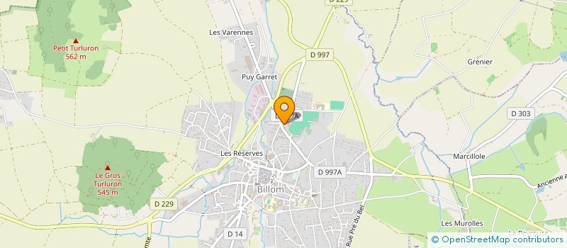 localisation de l'entreprise RCS  CLERMONT-FERRAND