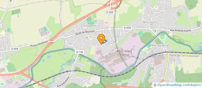 localisation de l'entreprise RCS IMMO  ASSEVENT