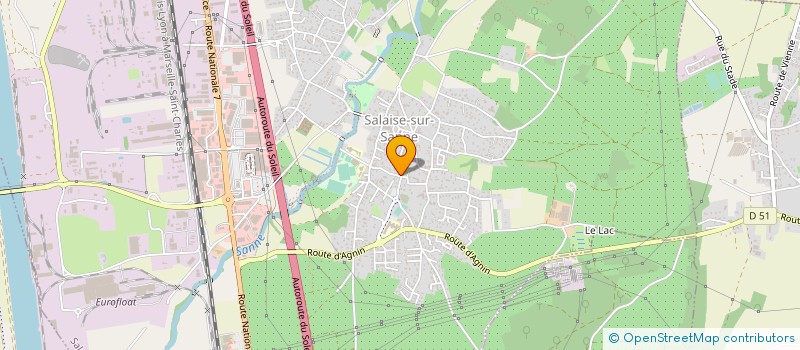 localisation de l'entreprise RCS TRANSPORTS à SALAISE-SUR-SANNE