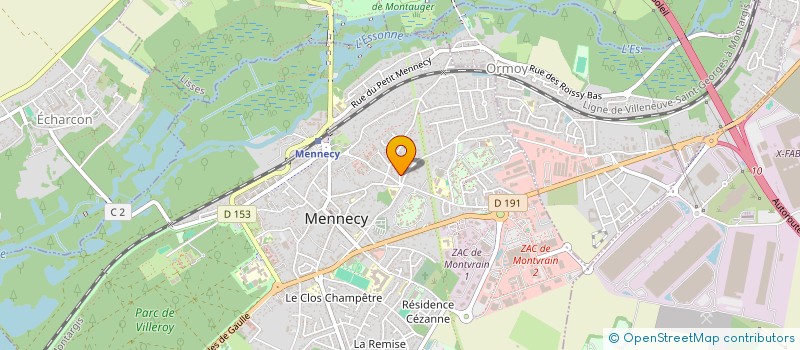localisation de l'entreprise RCT  MENNECY