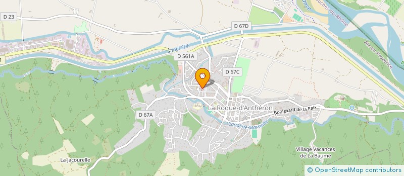 localisation de l'entreprise RCT BATIMENT  LA ROQUE D'ANTHERON