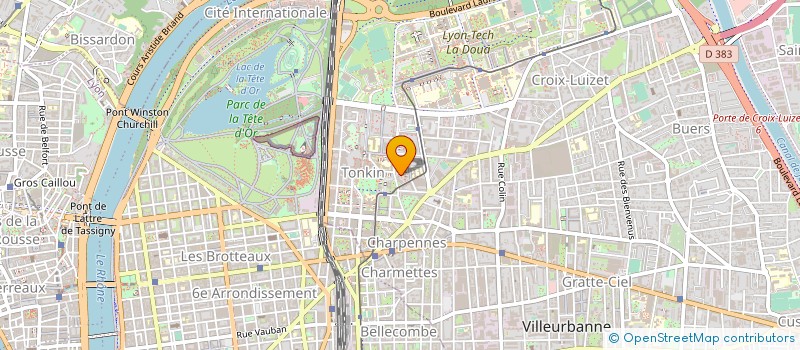 localisation de l'entreprise RCT CAPSAO à VILLEURBANNE
