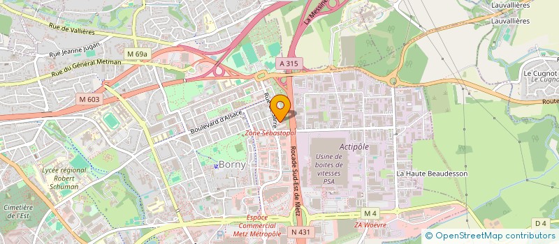 localisation de l'entreprise RCT EST SARREGUEMINES  METZ