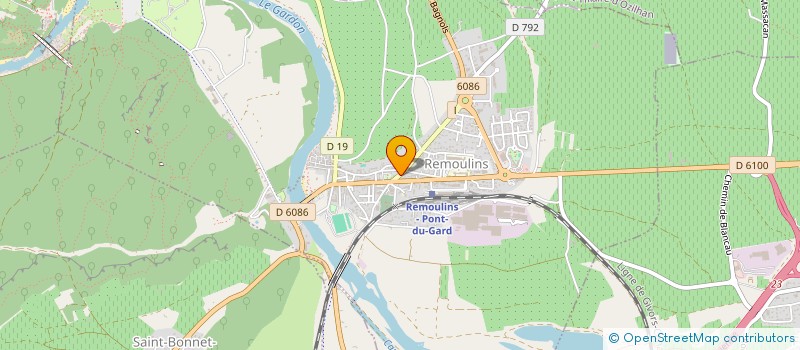 localisation de l'entreprise RCT TOITURE  REMOULINS