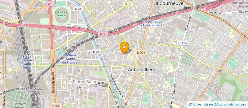 localisation de l'entreprise RCTIS à AUBERVILLIERS