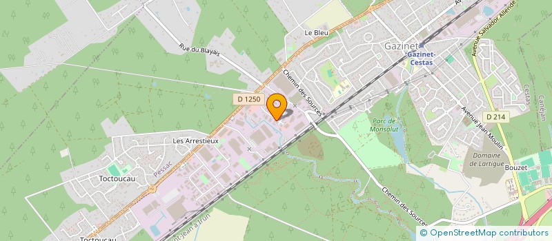 localisation de l'entreprise RCTL à CESTAS