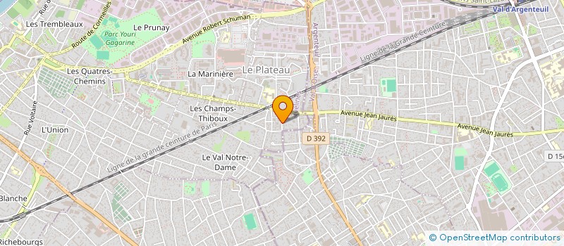 localisation de l'entreprise RCTP à SARTROUVILLE