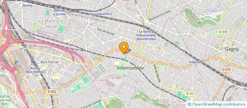 localisation de l'entreprise RCUSTOM  VILLEMOMBLE