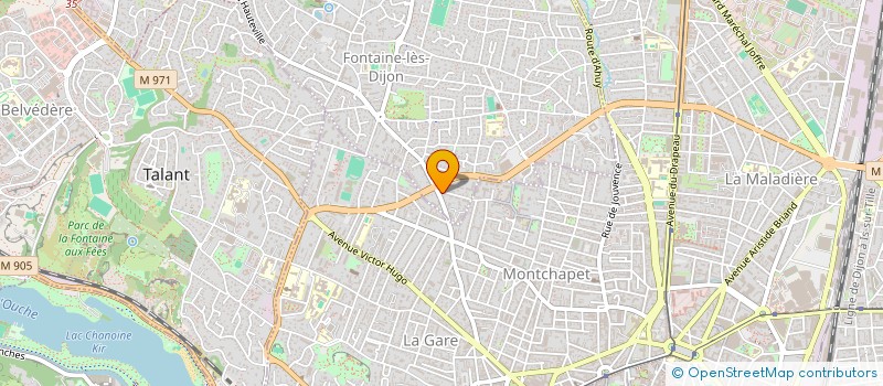 localisation de l'entreprise RCV à FONTAINE-LES-DIJON
