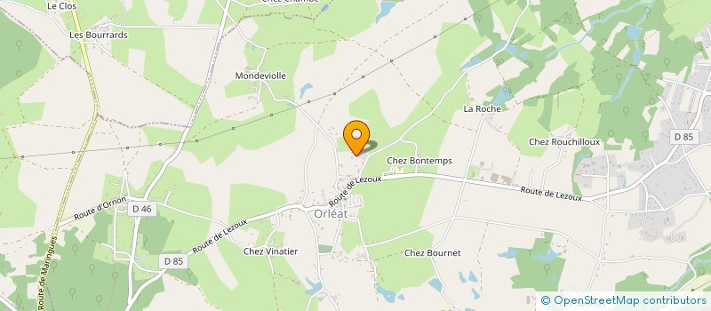 localisation de l'entreprise RCV SPORT  ORLEAT