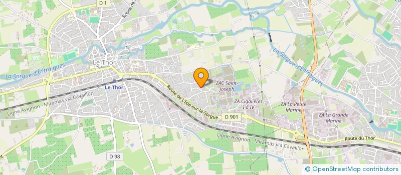 localisation de l'entreprise RCVE  LE THOR