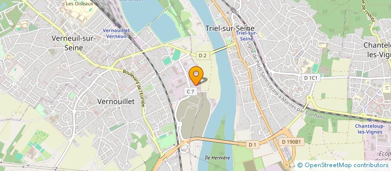 localisation de l'entreprise RCVE  VERNOUILLET