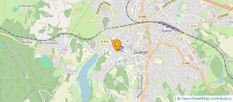 localisation de l'entreprise RCVJ  GUERET