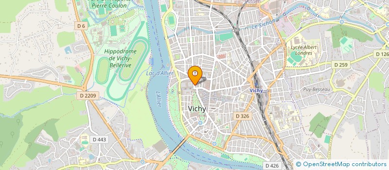 localisation de l'entreprise RD 10 à VICHY