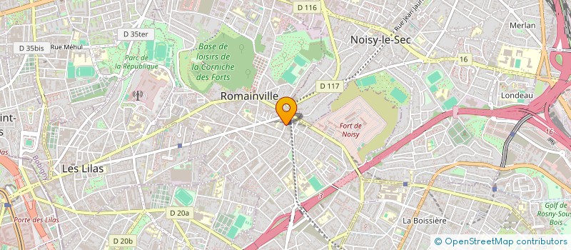 localisation de l'entreprise RD à ROMAINVILLE