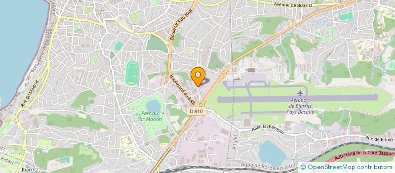 localisation de l'entreprise RD 64  BIARRITZ