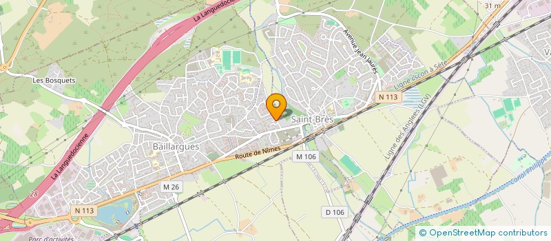 localisation de l'entreprise RD  BAILLARGUES