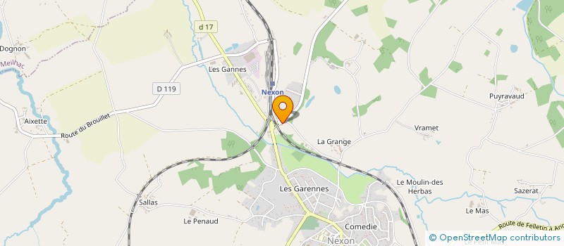 localisation de l'entreprise RD ASSOCIES  NEXON