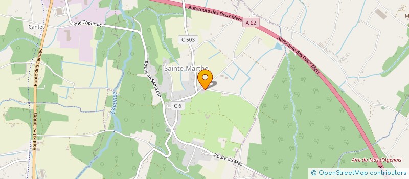 localisation de l'entreprise RD AVANCE  SAINTE-MARTHE