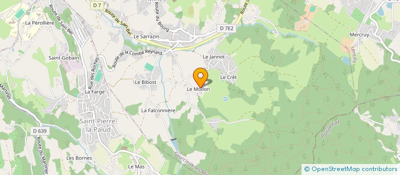 localisation de l'entreprise RD BAT  SOURCIEUX-LES-MINES