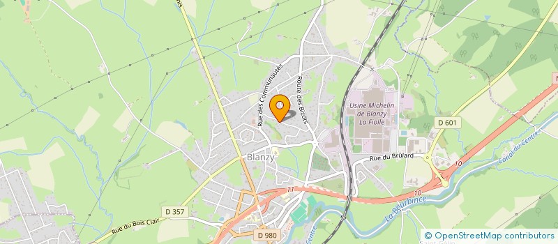 localisation de l'entreprise RD BATIMENT  BLANZY