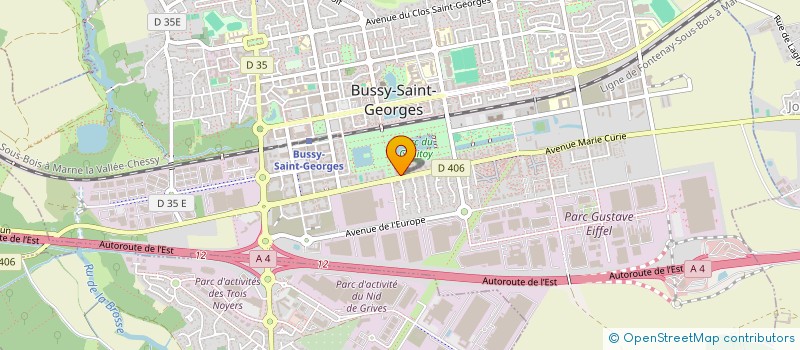 localisation de l'entreprise RD BATIMENT  BUSSY-SAINT-GEORGES