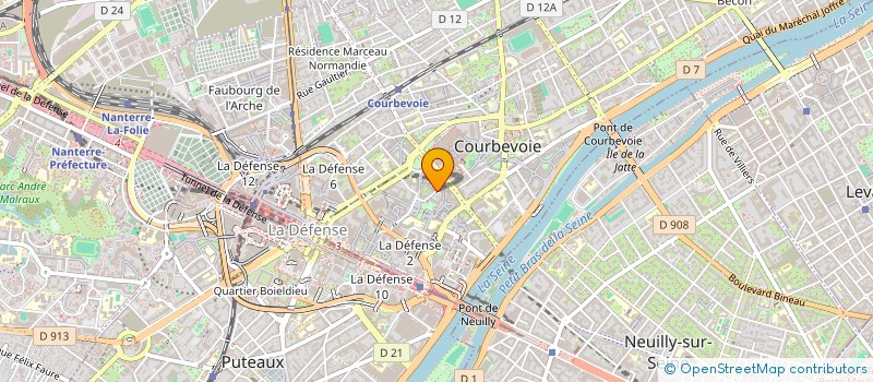 localisation de l'entreprise RD&BS à COURBEVOIE