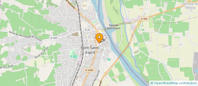 localisation de l'entreprise RD COIFFURE  PONT-SAINT-ESPRIT