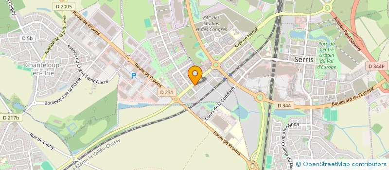 localisation de l'entreprise RD CONCEPT  MONTEVRAIN