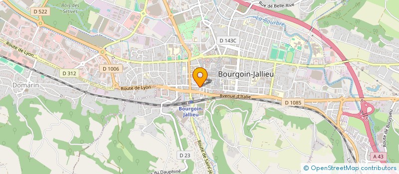 localisation de l'entreprise RD CREATION à BOURGOIN-JALLIEU