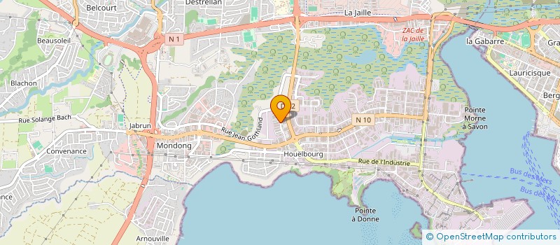 localisation de l'entreprise RD DISTRIBUTION  BAIE-MAHAULT